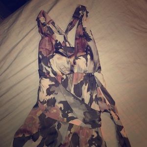 Banana Republic Evening Maxi Dress BR Monogram